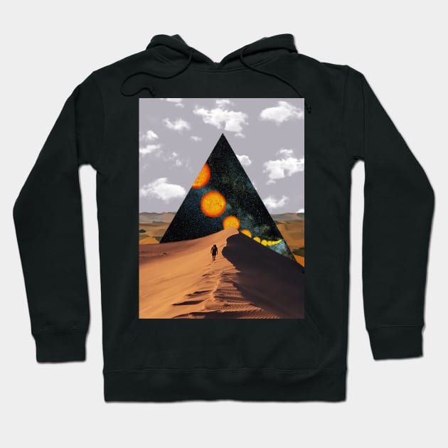 On My Way - Surreal/Collage Art Hoodie by DIGOUTTHESKY